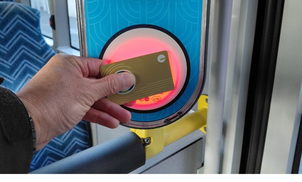 at hop card gold tag on image